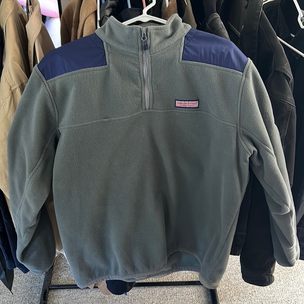 Men’s Vineyard Vines Fleece Quarter Zip Large